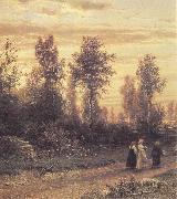 Ivan Shishkin Evening oil painting on canvas